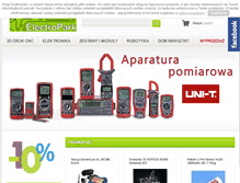 Tablet Screenshot of electropark.pl